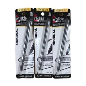 L'Oreal Infallible Never Fail Eyeliner 521 Slate. Lot Of 3